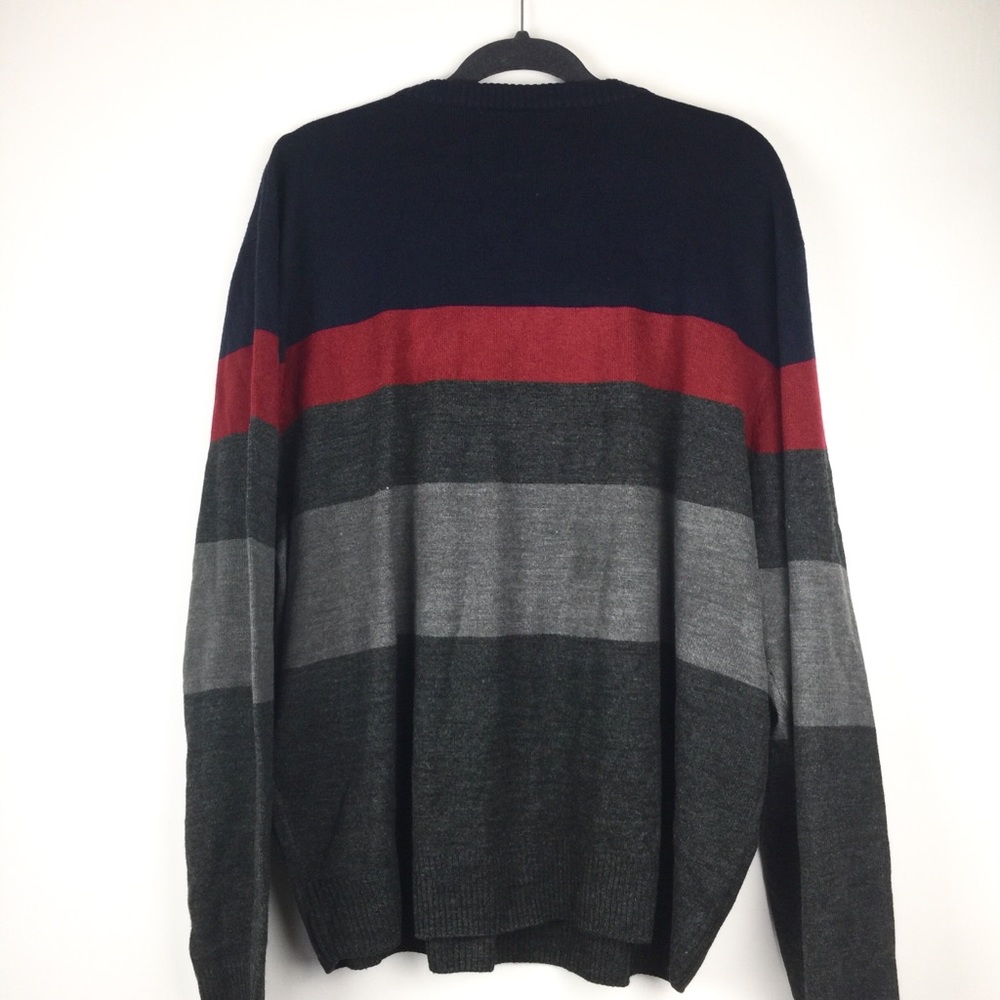 US Polo Assn Striped V-neck Sweater - Picture 6 of 6